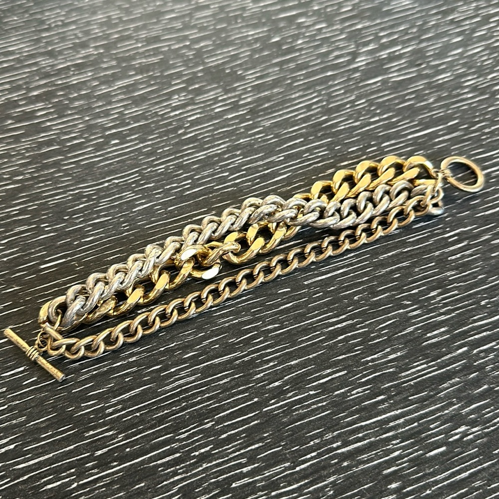 Mixed metal bracelet